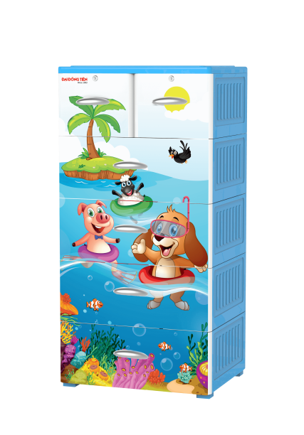Tủ Nhựa Royal Nhỏ Cún Tập Bơi 