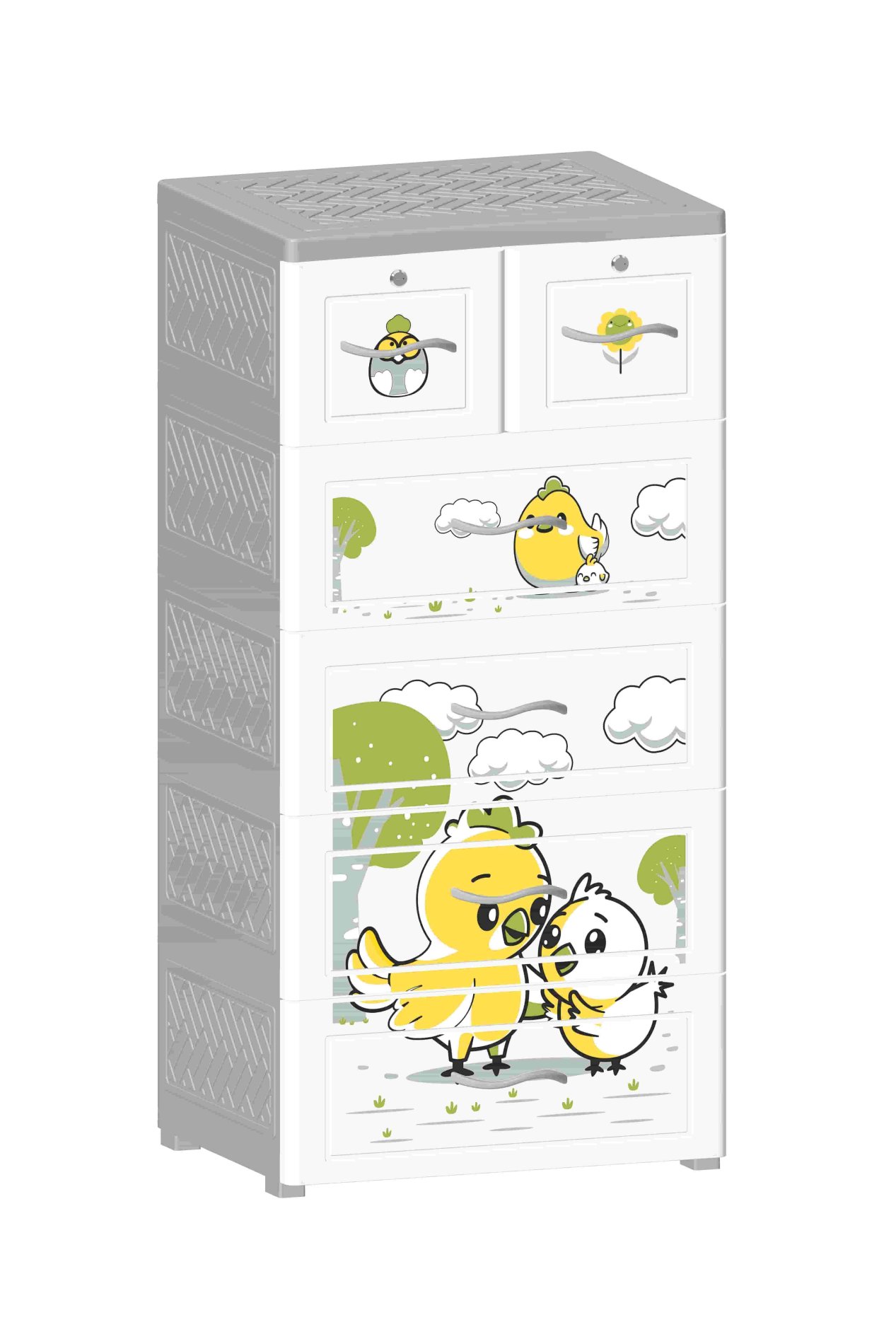 Tủ Quần Áo 5 Tầng Nova Gia Đình Gà T1727-5