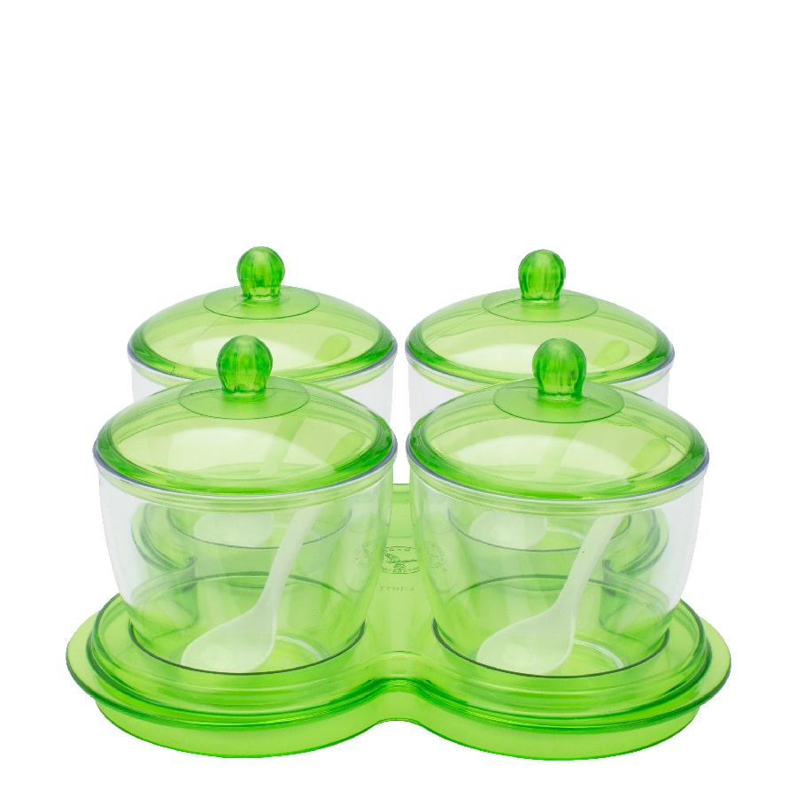 Bộ hộp gia vị Tasty L1611/E1611/S1611 (Đỏ 100-GT)